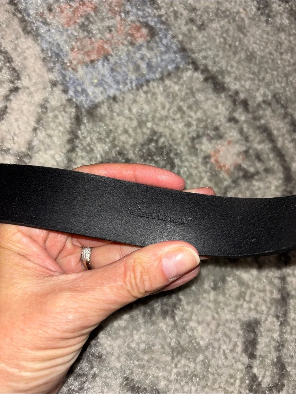 Isabel Marant Lecce Black Skinny Leather Tie Belt
